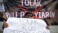 Aksi Jurnalis Tolak RUU Penyiaran