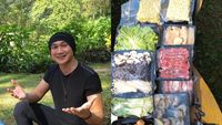 Anji Manji Pamerkan Momen Makan BBQ Saat Camping di Puntang