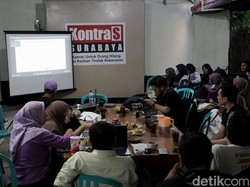 Elemen Masyarakat Sipil Surabaya Konsolidasi Tolak Revisi UU Penyiaran