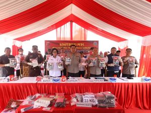 Polisi Gagalkan Peredaran 33,8 Kg Sabu di Lamandau, 5 Pelaku Ditangkap Polisi Gagalkan Peredaran 33,8 Kg Sabu di Lamandau, 5 Pelaku Ditangkap