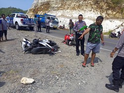 Detik-detik Adu Banteng 2 Motor di JJLS Gunungkidul Tewaskan 1 Orang