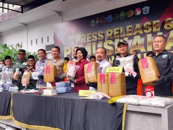 Barang Bukti Narkoba dari 29 Kasus di Kota Malang Dimusnahkan