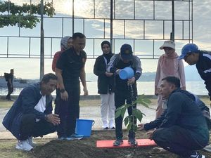 Wapres Maruf Jogging-Tanam Pohon Sukun Bareng Pj Gubernur di Mamuju Sulbar