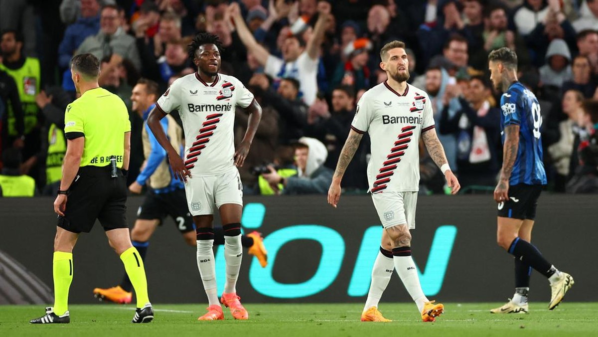Bayer Leverkusen kalah 0-3 dari Atalanta di final Liga Europa. (Foto: Andrew Boyers/REUTERS)