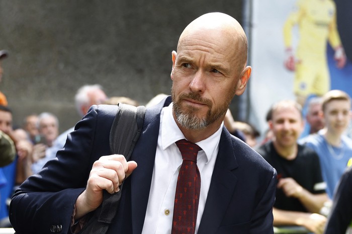 Erik ten Hag Soccer Football - Premier League - Brighton & Hove Albion v Manchester United - The American Express Community Stadium, Brighton, Britain - May 19, 2024 Manchester United manager Erik ten Hag arrives at the stadium before the match Action Images via Reuters/Peter Cziborra EDITORIAL USE ONLY. NO USE WITH UNAUTHORIZED AUDIO, VIDEO, DATA, FIXTURE LISTS, CLUB/LEAGUE LOGOS OR 'LIVE' SERVICES. ONLINE IN-MATCH USE LIMITED TO 120 IMAGES, NO VIDEO EMULATION. NO USE IN BETTING, GAMES OR SINGLE CLUB/LEAGUE/PLAYER PUBLICATIONS. PLEASE CONTACT YOUR ACCOUNT REPRESENTATIVE FOR FURTHER DETAILS..