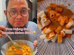 Pria Ini Nekat Makan Sedotan Kopi yang Diracik Pakai Saus Pasta Pria Ini Nekat Makan Sedotan Kopi yang Diracik Pakai Saus Pasta