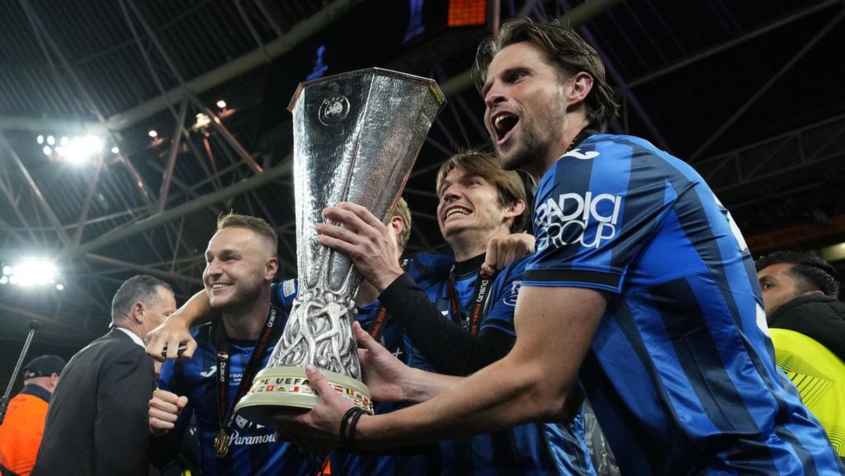 Atalanta menghadapi Real Madrid di Piala Super Eropa. (Foto: AP Photo/Kirsty Wigglesworth)