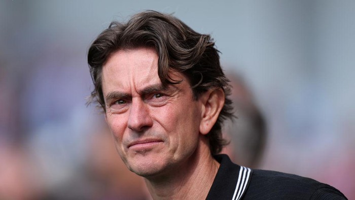 BRENTFORD, ENGLAND - MAY 19: Manager Thomas Frank of Brentford FC during the Premier League match between Brentford FC and Newcastle United at Brentford Community Stadium on May 19, 2024 in Brentford, England. (Photo by Eddie Keogh/Getty Images)