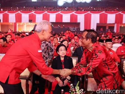 Ahok, Hingga Ganjar-Mahfud Hadiri Rakernas PDIP