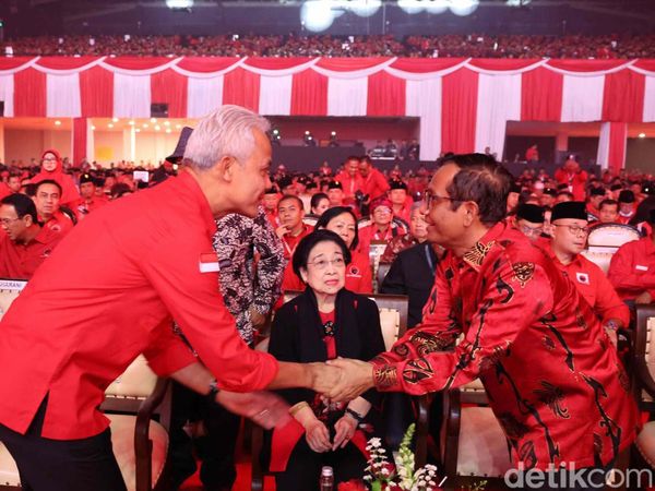 Ahok, Hingga Ganjar-Mahfud Hadiri Rakernas PDIP