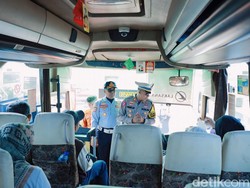 Duh, Polisi Temukan Bus Pariwisata Tak Uji KIR 6 Tahun di Sukabumi