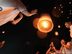 Malam Tahun Baruan di Kulon Progo, Ada Pesta Kembang Api-Terbangkan Lampion