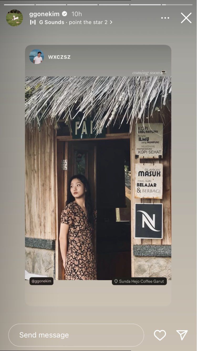 Kim Go Eun di Garut. Jawa Barat