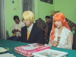 Unik! Kekasih Wibu di Malang Nikah Cosplay Sanji dan Nami One Piece
