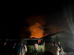 Asrama TNI di Sekojo Palembang Terbakar