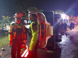 Bus Study Tour SDN asal OKU Timur Kecelakaan di OKI, 2 Tewas-Puluhan Terluka Bus Study Tour SDN asal OKU Timur Kecelakaan di OKI, 2 Tewas-Puluhan Terluka