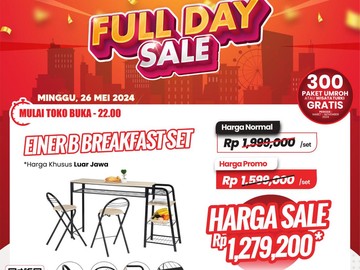 Meja Makan Unik Harga Ramah Kantong Cuma di Transmart Full Day Sale