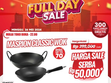 Ma, Beli Wajan di Transmart Full Day Sale Aja, Serba Rp 50 Ribu Loh