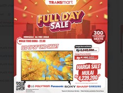 TV LED UHD 50 Diskon Jumbo di Transmart Full Day Sale