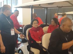 Megawati Tiba di Beach City Ancol Jelang Penutupan Rakernas V PDIP
