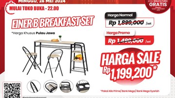 Di Transmart Full Day Sale Ada Meja Makan Unik, Harga Dijamin Murah