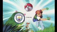 Bagaikan di Pokemon, MU berhasil memerangkap Man City di final Piala FA. Foto: dok. Internet/X (Twitter)