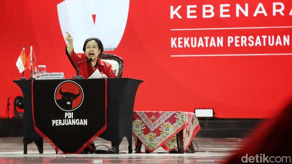 Pidato Politik Megawati Tutup Rakernas V PDIP