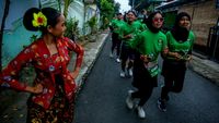 Potret Keseruan Lomba Lari di Yogyakarta