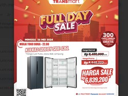 Beli Kulkas Jumbo Hemat Rp 2 Jutaan di Transmart Full Day Sale!