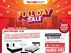 Di Transmart Full Day Sale, Tempat Tidur Banting Harga Mulai Rp 900 Ribuan!