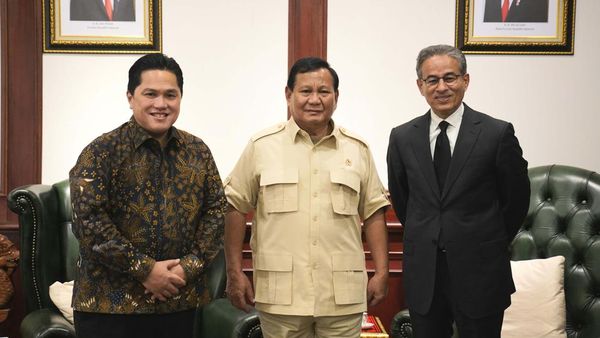 Erick Thohir Antar Bos Burj Khalifa Ketemu Presiden Terpilih Prabowo