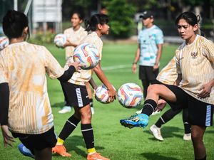 Intip Latihan Timnas Putri Indonesia Jelang Laga Persahabatan Lawan Singapura
