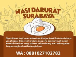 Salut, Mahasiswa di Surabaya Inisiasi Program Nasi Darurat Bantu Sesama