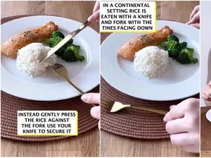 Ahli Etika Bagikan Cara Makan Nasi Pakai Pisau dan Garpu, Dihujat Orang Asia Ahli Etika Bagikan Cara Makan Nasi Pakai Pisau dan Garpu, Dihujat Orang Asia
