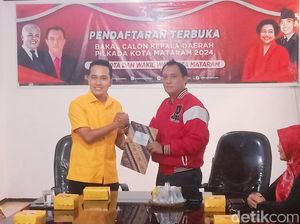 Ketua Golkar NTB Daftar Pilwalkot Mataram Lewat PDIP