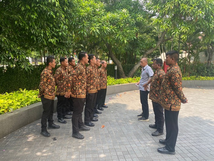 Penjagaan di Hotel yang diinapi Timnas Indonesia