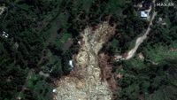 Potret Satelit Longsor Terjang Papua Nugini