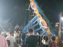 Pasar Malam di Way Kanan Ditutup Sementara Imbas Wahana Ambruk