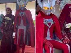 Dream Wedding, Pria Ini Pakai Kostum Ultraman di Pelaminan