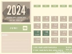 Kalender Juni 2024: Tanggal Merah, Weton, Libur, Cuti Bersama, Hari Besar