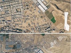Penampakan Rafah Sebelum dan Sesudah Dibombardir Israel