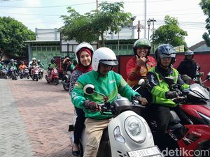 Bonceng Ojol, Sekda Klaten Kembalikan Formulir Bakal Calon Bupati ke PDIP