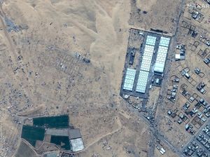 Citra Satelit Rafah Sebelum dan Sesudah Dibombardir Israel