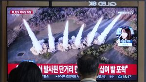 Korea Utara Tembakkan Rentetan Rudal Balistik Jarak Pendek