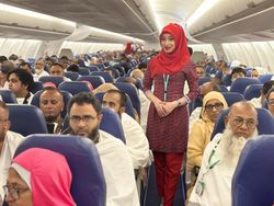 Potret Pesawat Lion Air Bawa Jemaah Haji dari Afrika-Timur Tengah