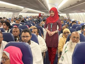 Potret Pesawat Lion Air Bawa Jemaah Haji dari Afrika-Timur Tengah Potret Pesawat Lion Air Bawa Jemaah Haji dari Afrika-Timur Tengah