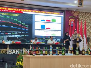 Polda Banten Amankan 75 Ribu Botol Miras Selama April-Mei 2024