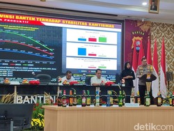 Polda Banten Amankan 75 Ribu Botol Miras Selama April-Mei 2024