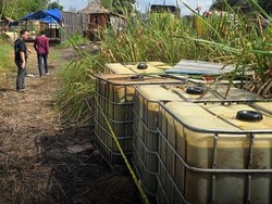 37,8 Ton BBM Ilegal di Ogan Ilir Disita Polisi, Pengelola Kabur