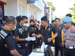 Puluhan Anggota Reskoba Tuban Kaget Dites Urine Dadakan, Hasilnya?